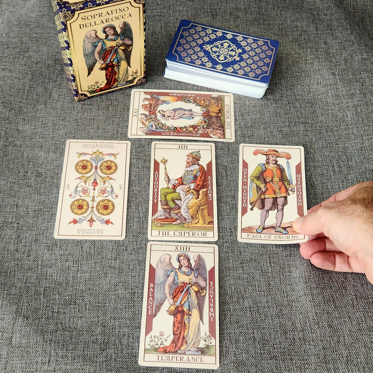 Soprafino Dellarocca Historical Tarot Cards Deck - Da Brigh