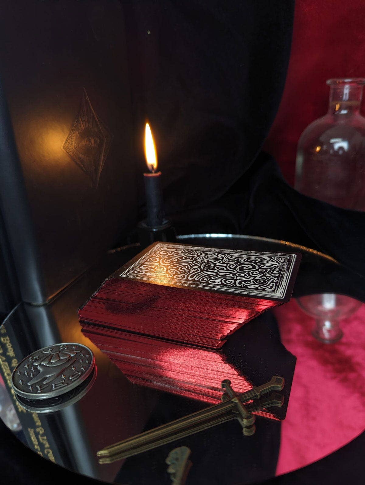 Little Night Visions tarot cards - mini pocket version in a tin