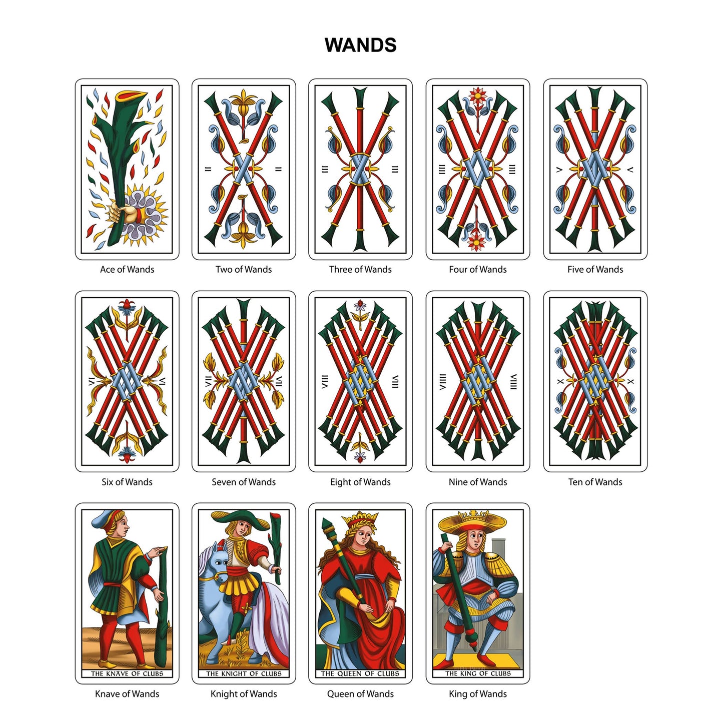 Tarot of Marseilles Historical Tarot Cards Deck Da Brigh