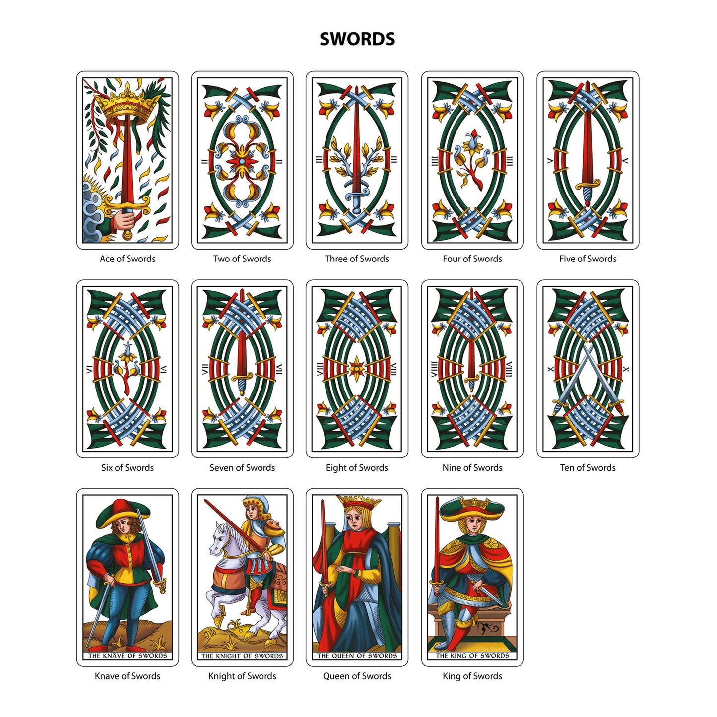 Tarot of Marseilles Historical Tarot Cards Deck Da Brigh