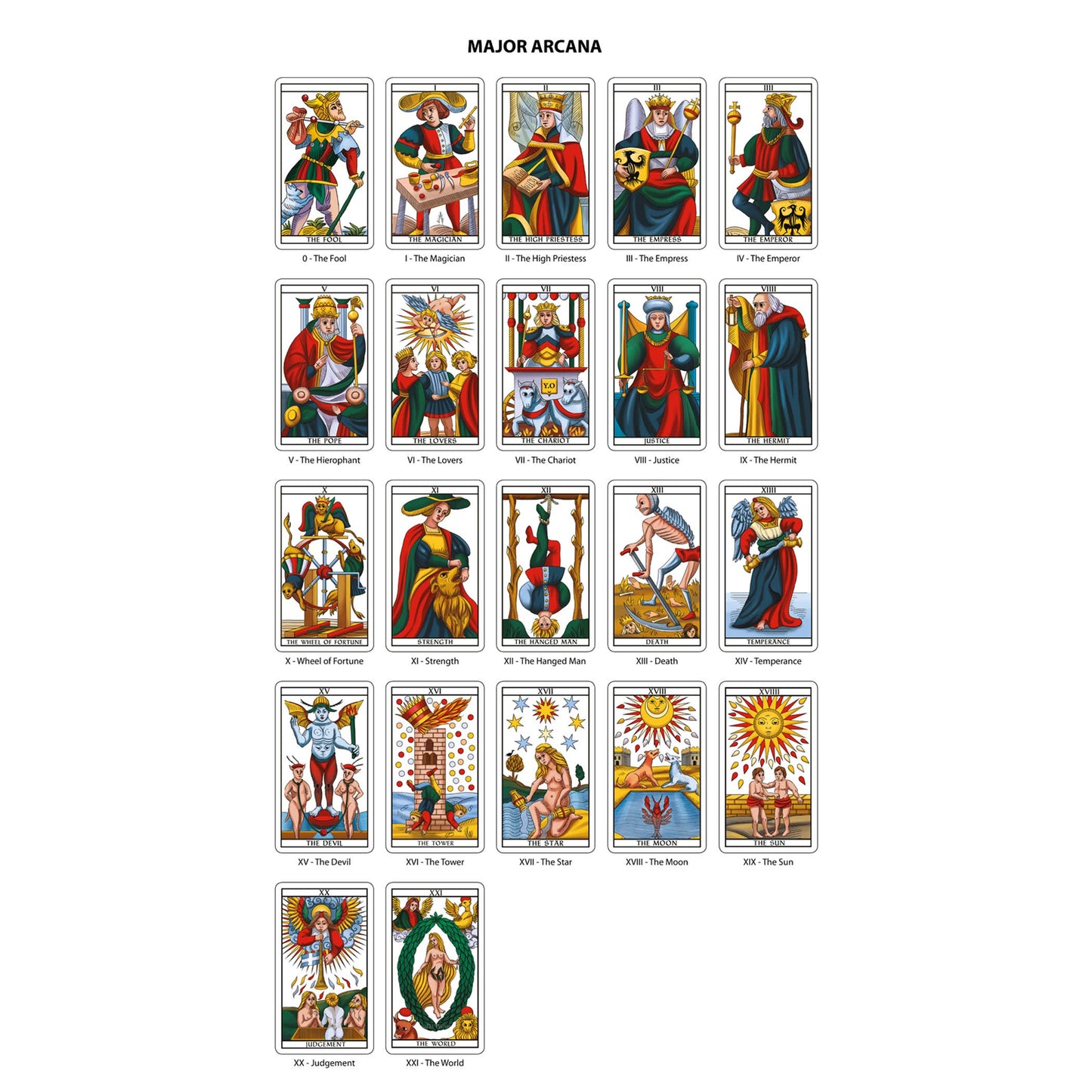 Tarot of Marseilles Historical Tarot Cards Deck Da Brigh