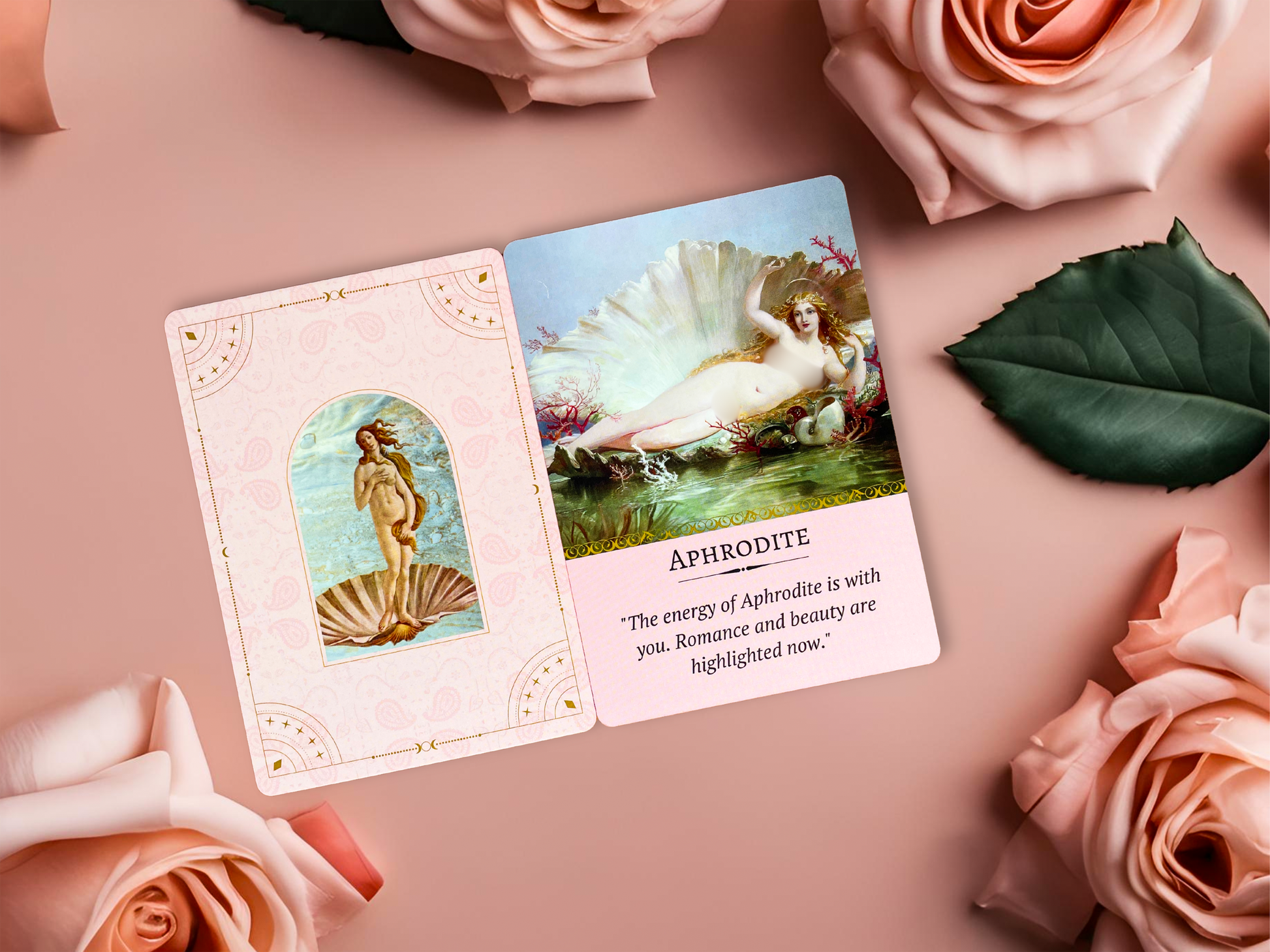 Sample oracle card titled Aphrodite from the Musings of Aphrodite oracle deck