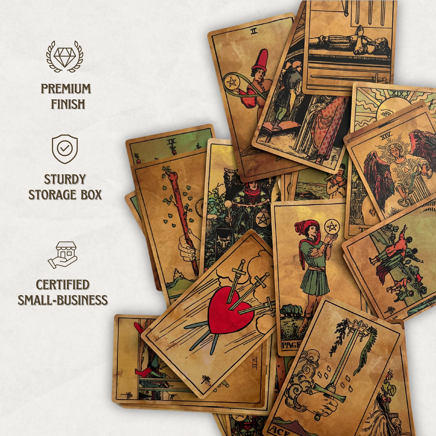 Antique Edition Tarot Deck & Guide | Classic RWS Design