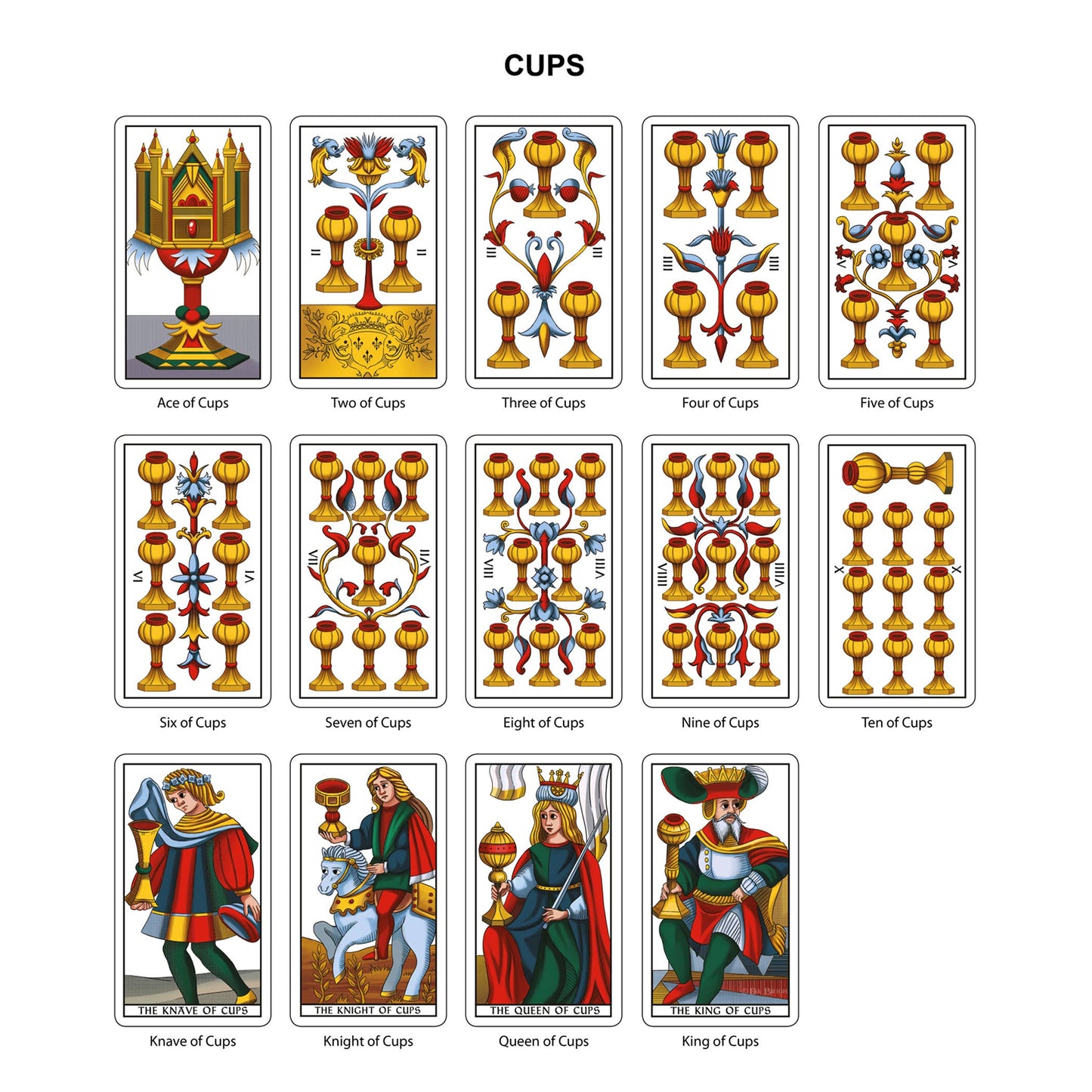 Tarot of Marseilles Historical Tarot Cards Deck Da Brigh