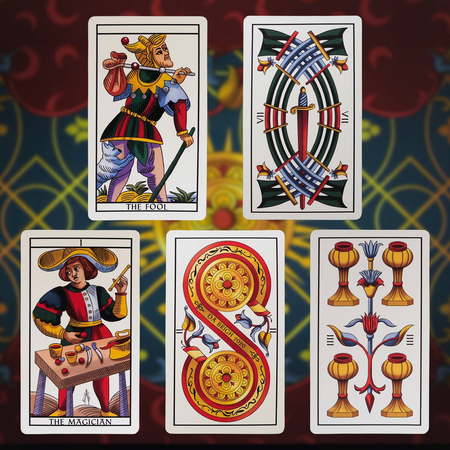 Tarot of Marseilles Historical Tarot Cards Deck Da Brigh
