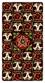 Roses and Lilies Tarot 1909 card back