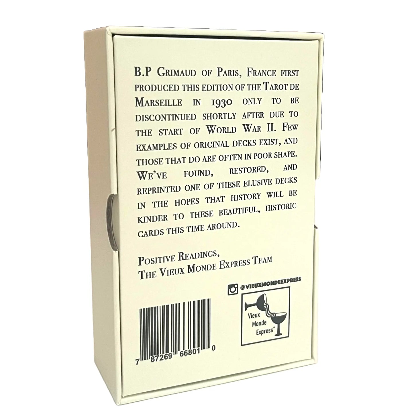 1930 Tarot de Marseille & Guide | Made in USA | - Oneness emporium