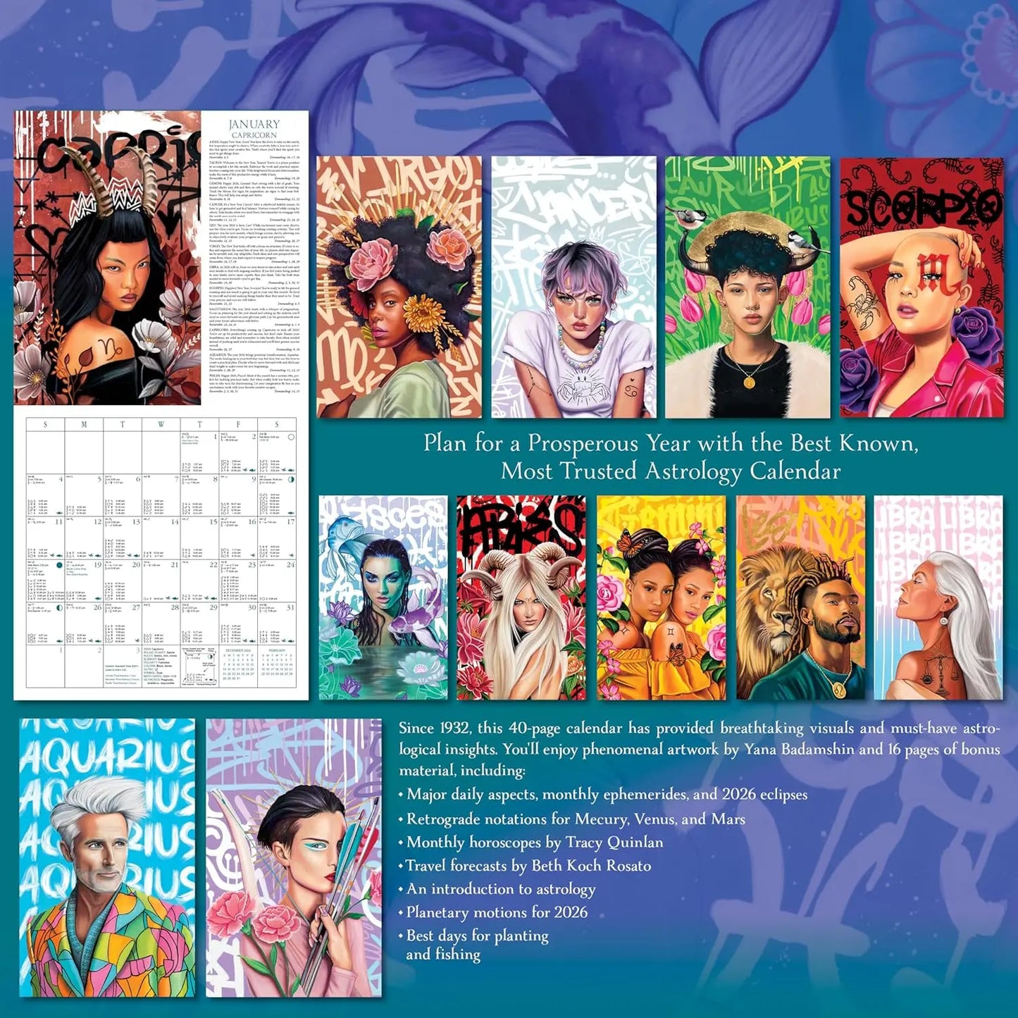 Llewellyn's 2026 Astrological Calendar: The World's Best Known, Most Trusted Astrology Calendar (Llewellyn's 2026 Calendars, Almanacs & Datebooks - Oneness emporium