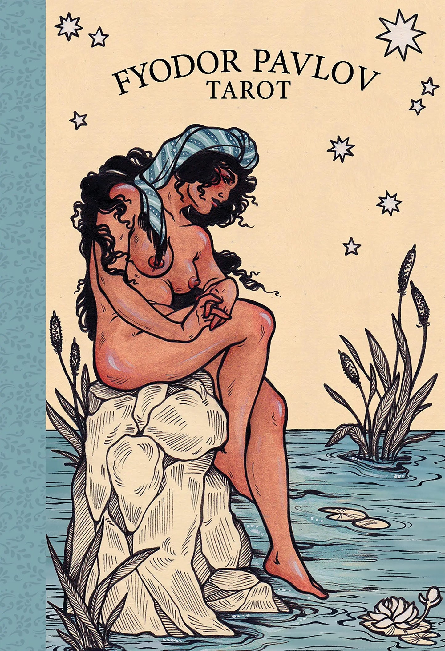 Fyodor Pavlov Tarot deck featuring inclusive hand-painted tarot artwork with gilded edges.