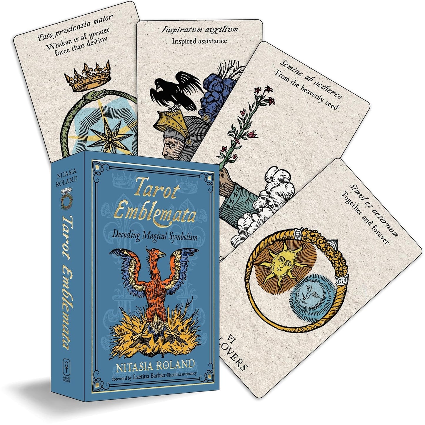 Tarot Emblemata: Decoding Magical Symbolism (83 Full-Color Cards and 192-Page Guidebook)