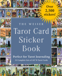 Weiser tarot card sticker book , featuring cards from the Weiser Tarot deck for use in Tarot Journaling