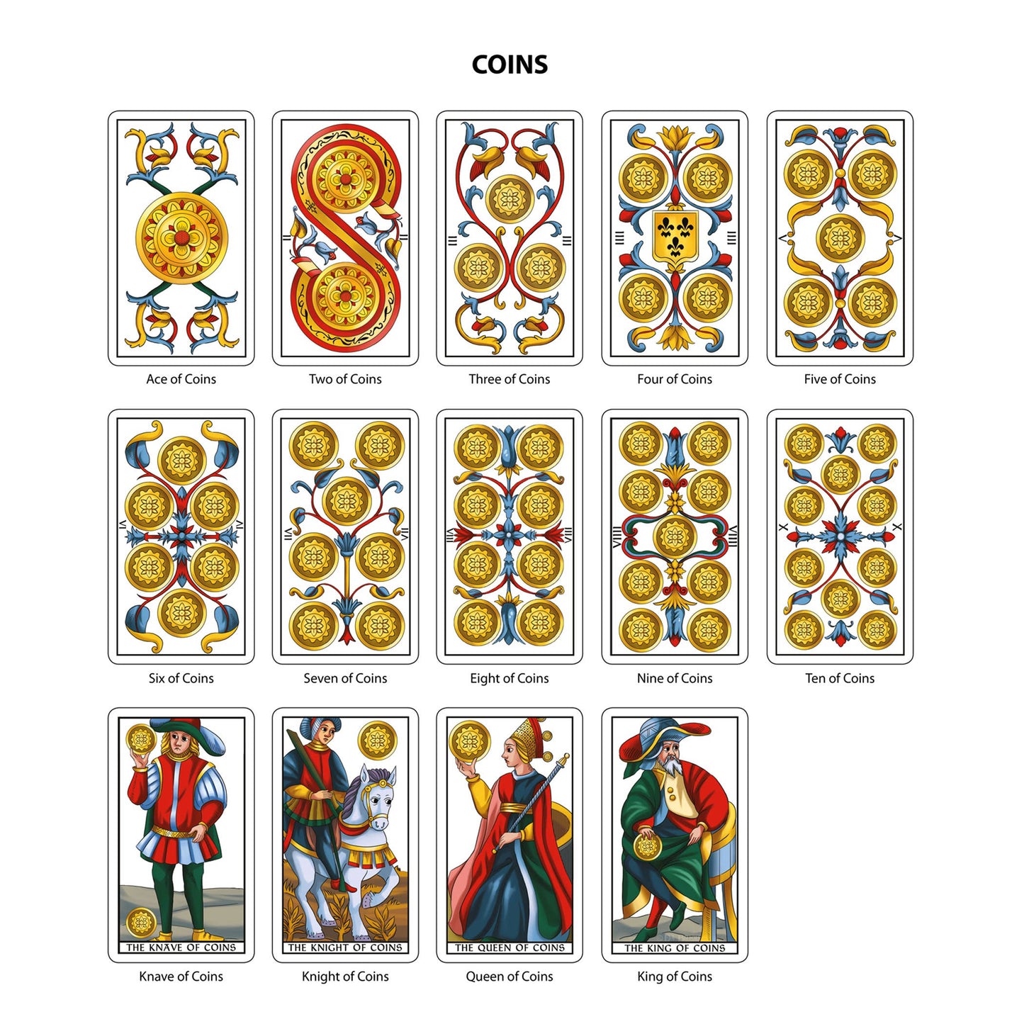 Tarot of Marseilles Historical Tarot Cards Deck Da Brigh