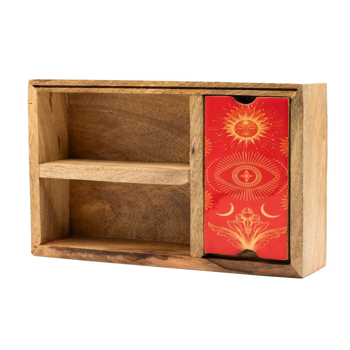 Three Section Tarot Box with Card Holder AW Dropship UK