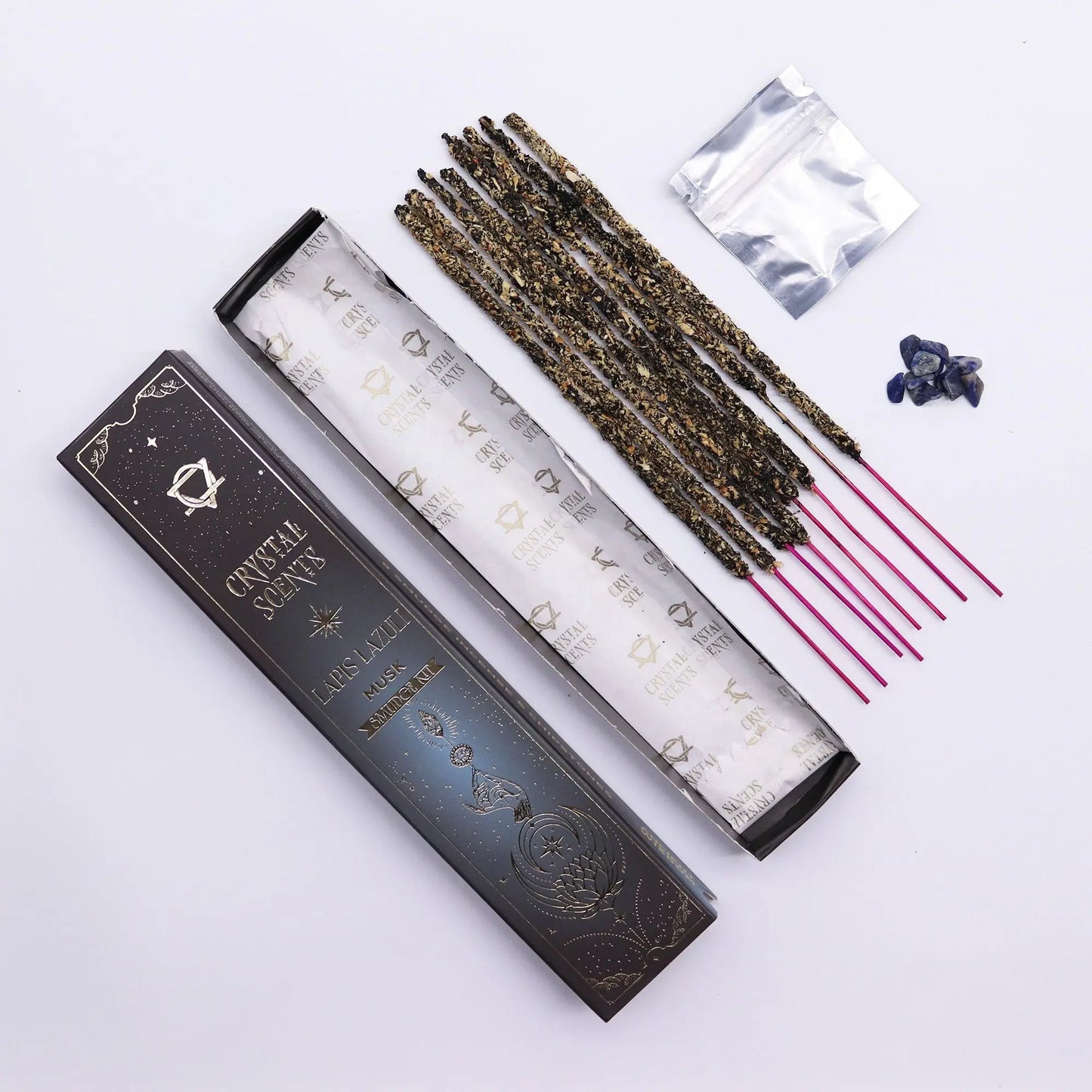 Lapis Crystal Scents Smudge Incense - Musk AW Dropship UK