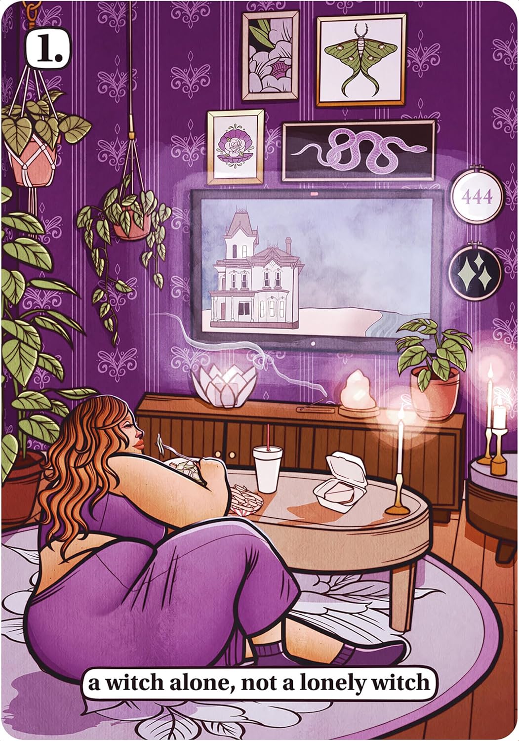 Chubby Witch's Night In: A 44-Card Oracle Deck and Guidebook