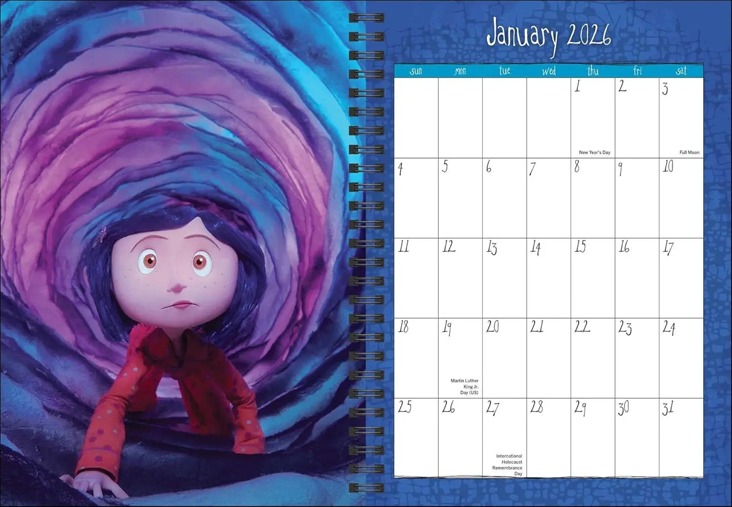 Coraline 2026 Planner Calendar (Includes Stickers) - Oneness emporium
