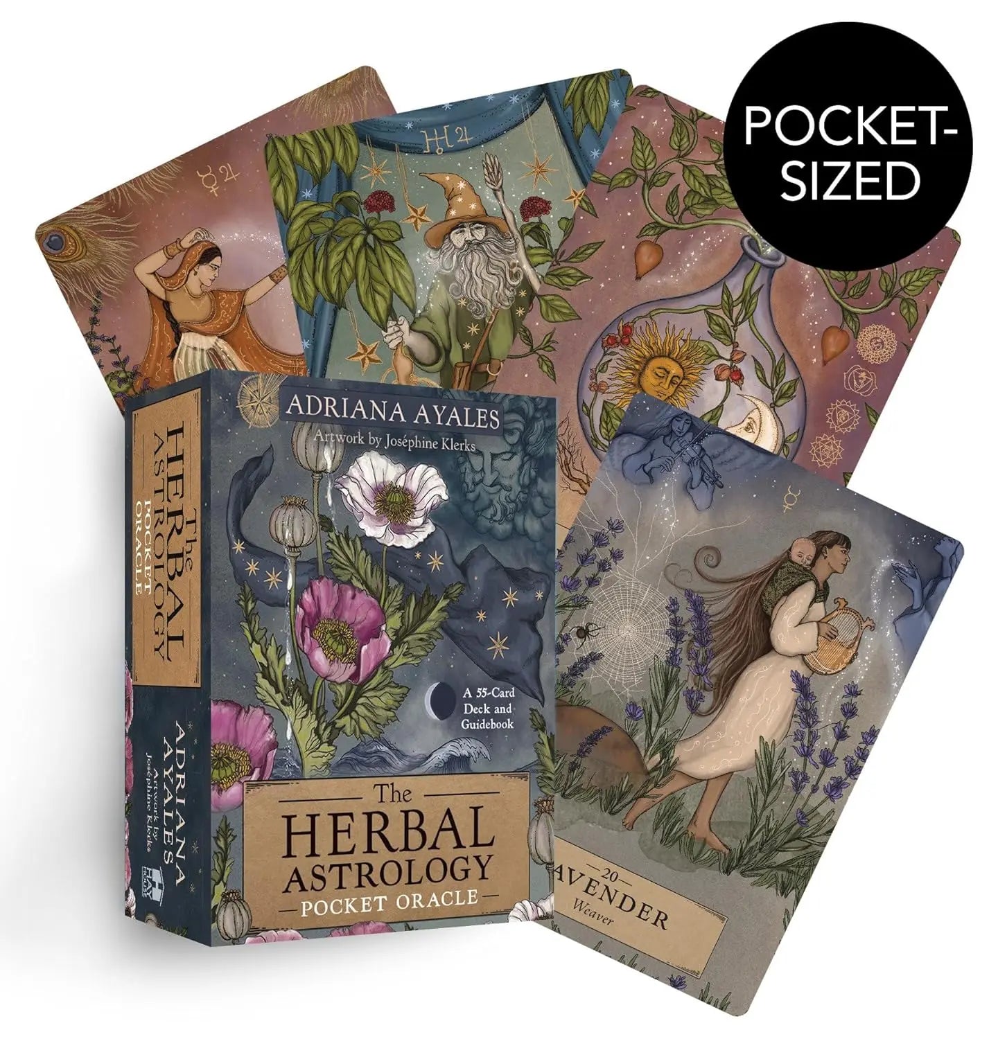 The Herbal Astrology Pocket Oracle: A 55-Card Deck and Guidebook - Oneness emporium