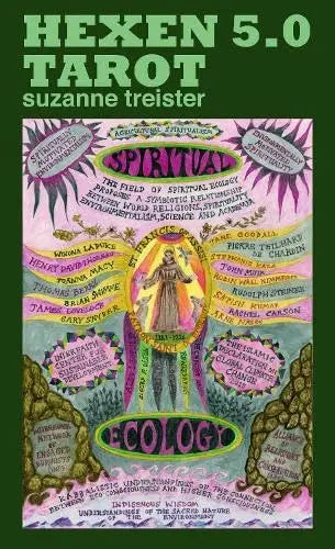Cover of 'Hexen 5.0 Tarot' by Suzanne Treister with colorful design and text.