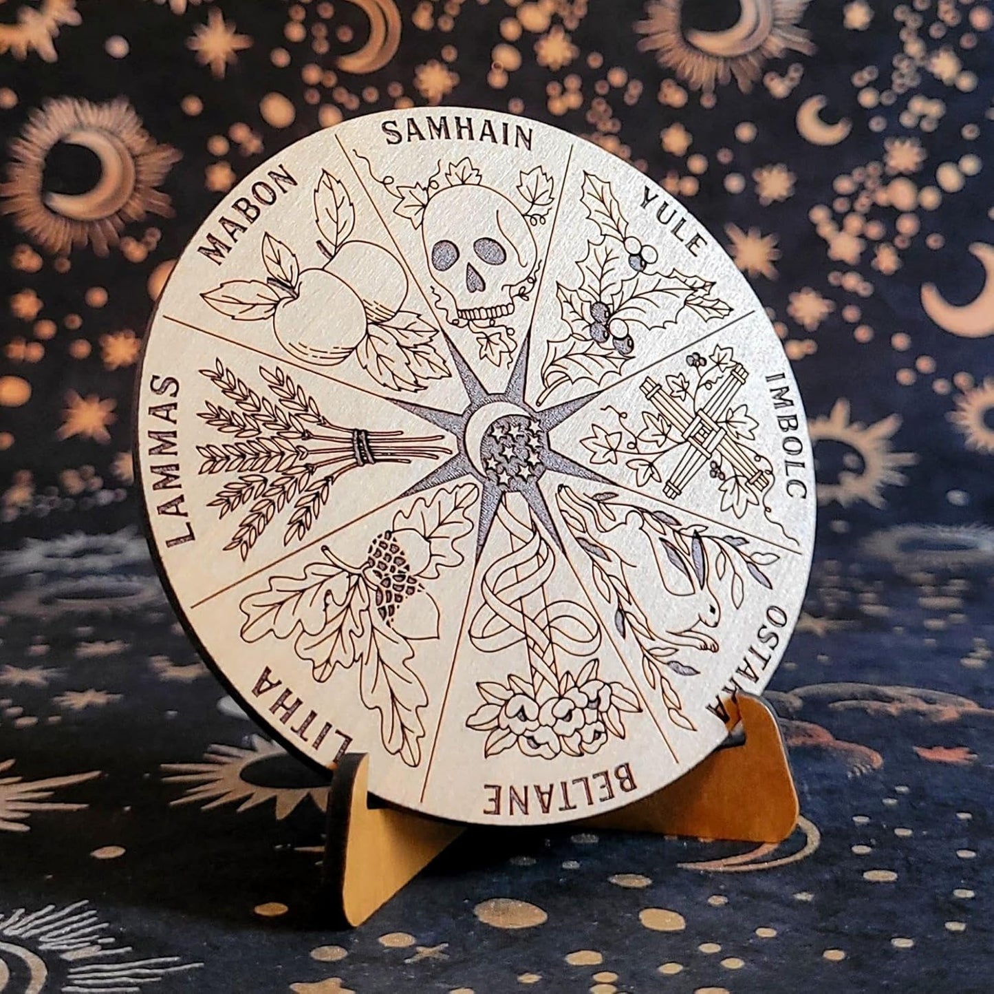 Mini Wooden Wheel of the Year (Rp Minis)