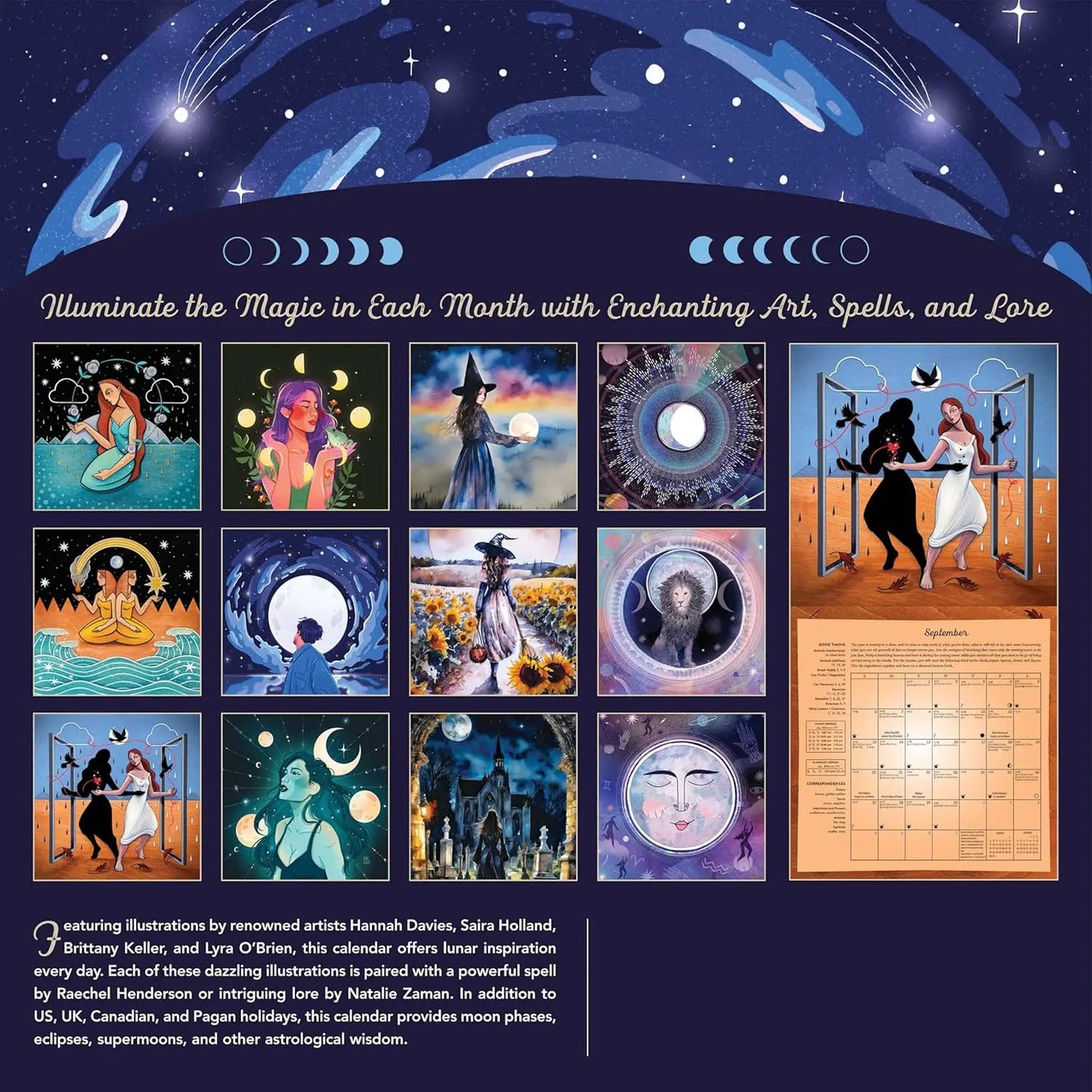 Llewellyn's 2026 Magical Moon Calendar (Llewellyn's 2026 Calendars, Almanacs & Datebooks) - Oneness emporium