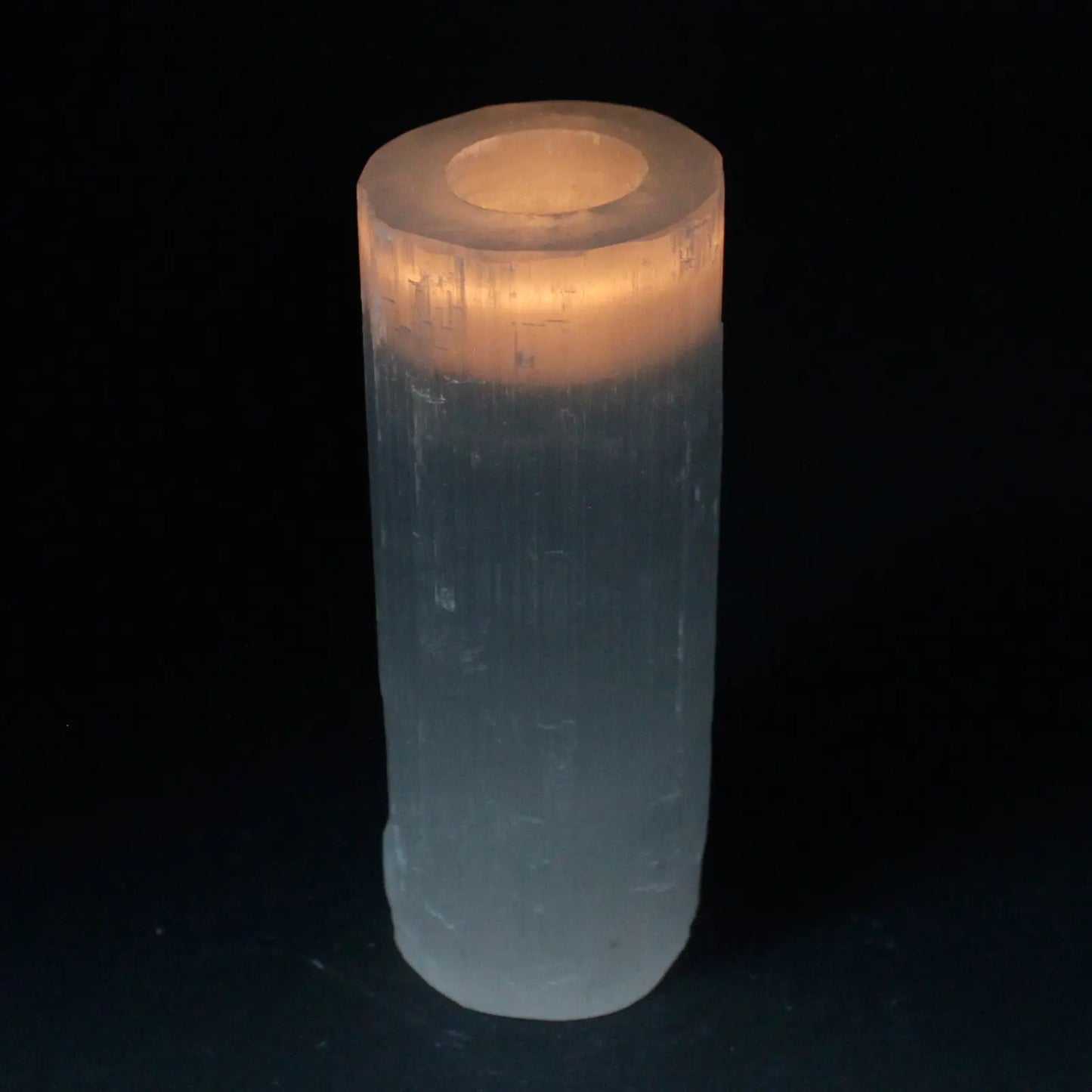 Selenite Cylinder Candle Holder - Oneness emporium