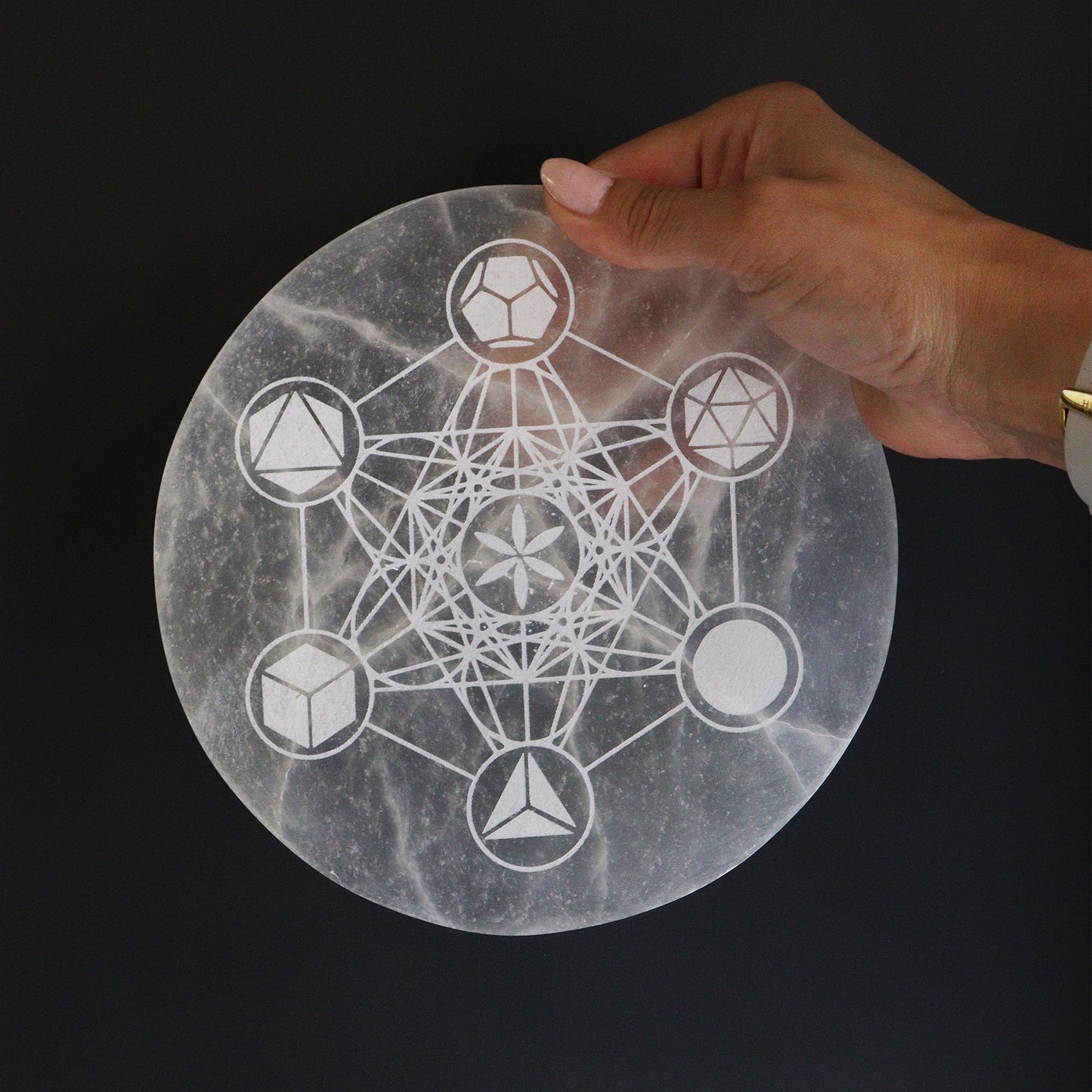 Selenite charging plates
