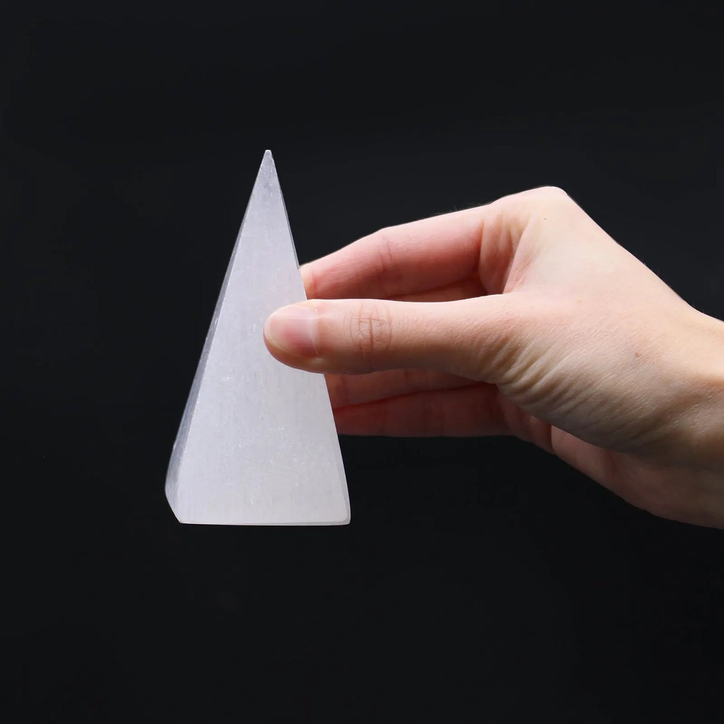 Selenite Pyramid Crystal - Oneness emporium
