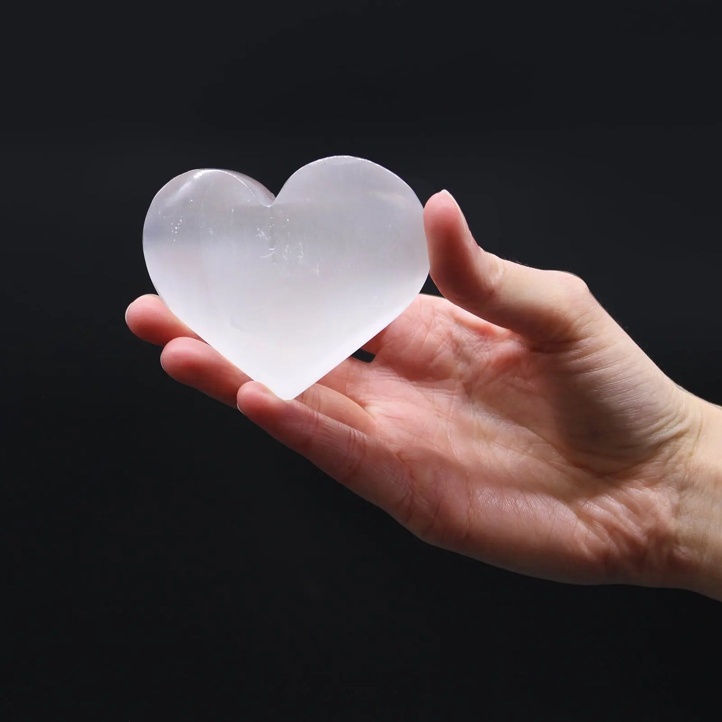 Selenite Heart Crystal - Oneness emporium