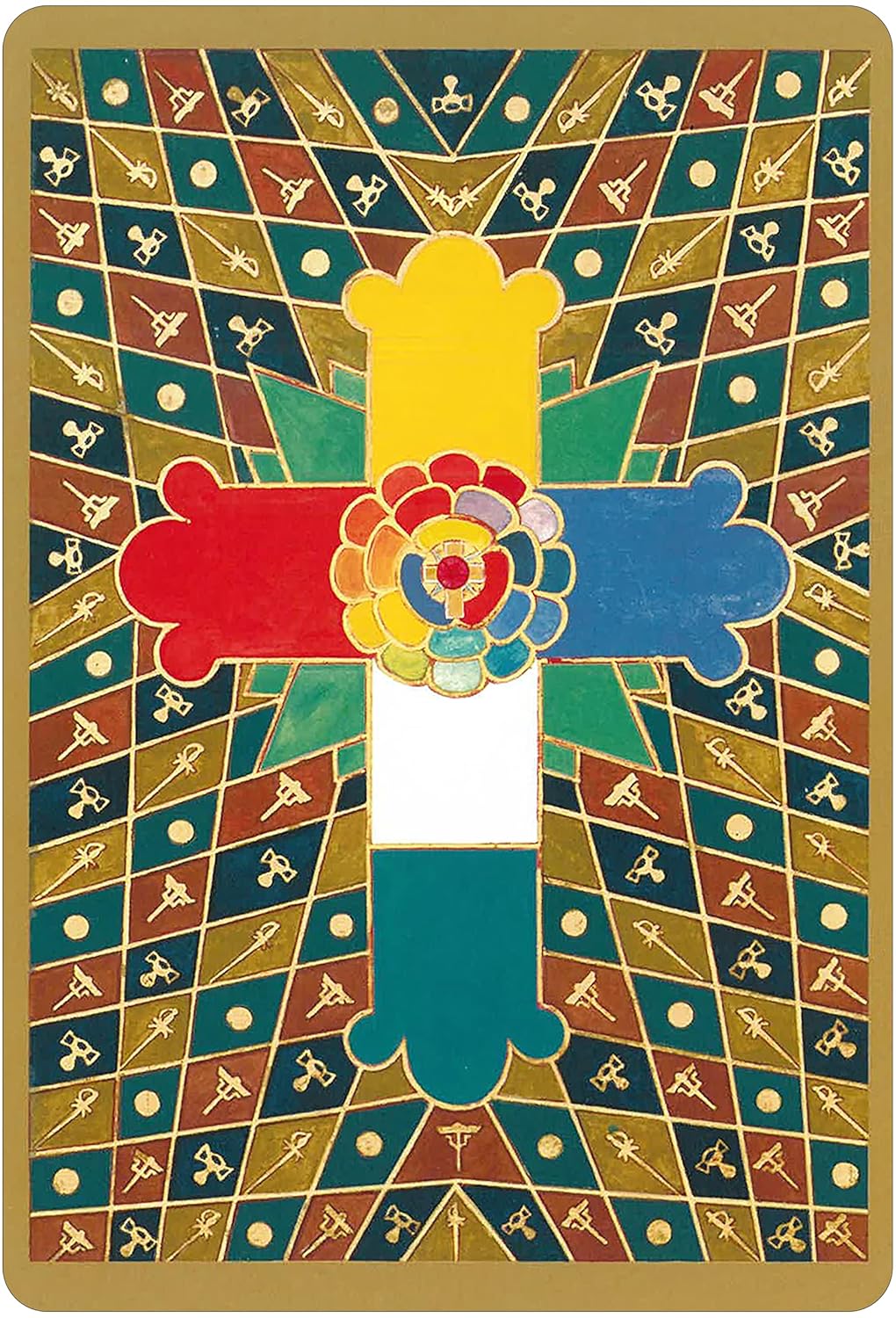 Crowley Thoth Tarot Large Edition by Aleister Crowley and Lady Frieda Harris with 78 large-format esoteric cards and 80-page booklet by U.S. Games.
