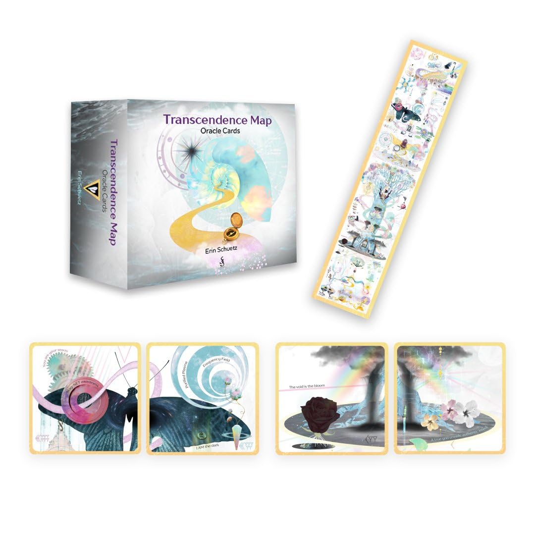 Transcendence Map Oracle: Alchemical Cartography for Remembrance and Navigation (46 Full-color Cards and 112-page Full-color Guidebook)