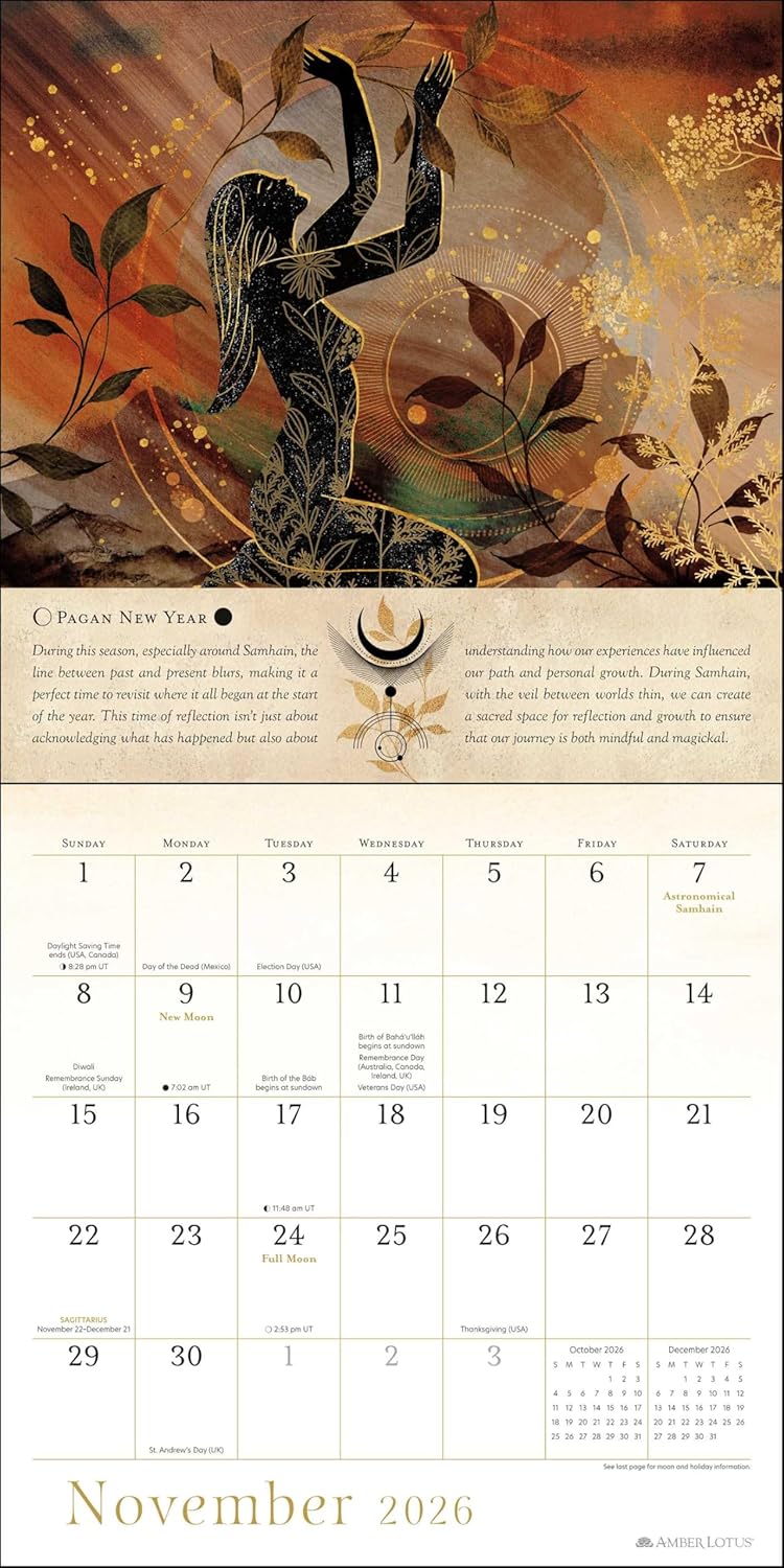 Year of the Witch 2026 Wall Calendar: Seasonal Intuitive Magick