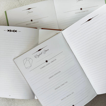 Crystal companion journal by Bouchette and Co available from Oneness Emporium