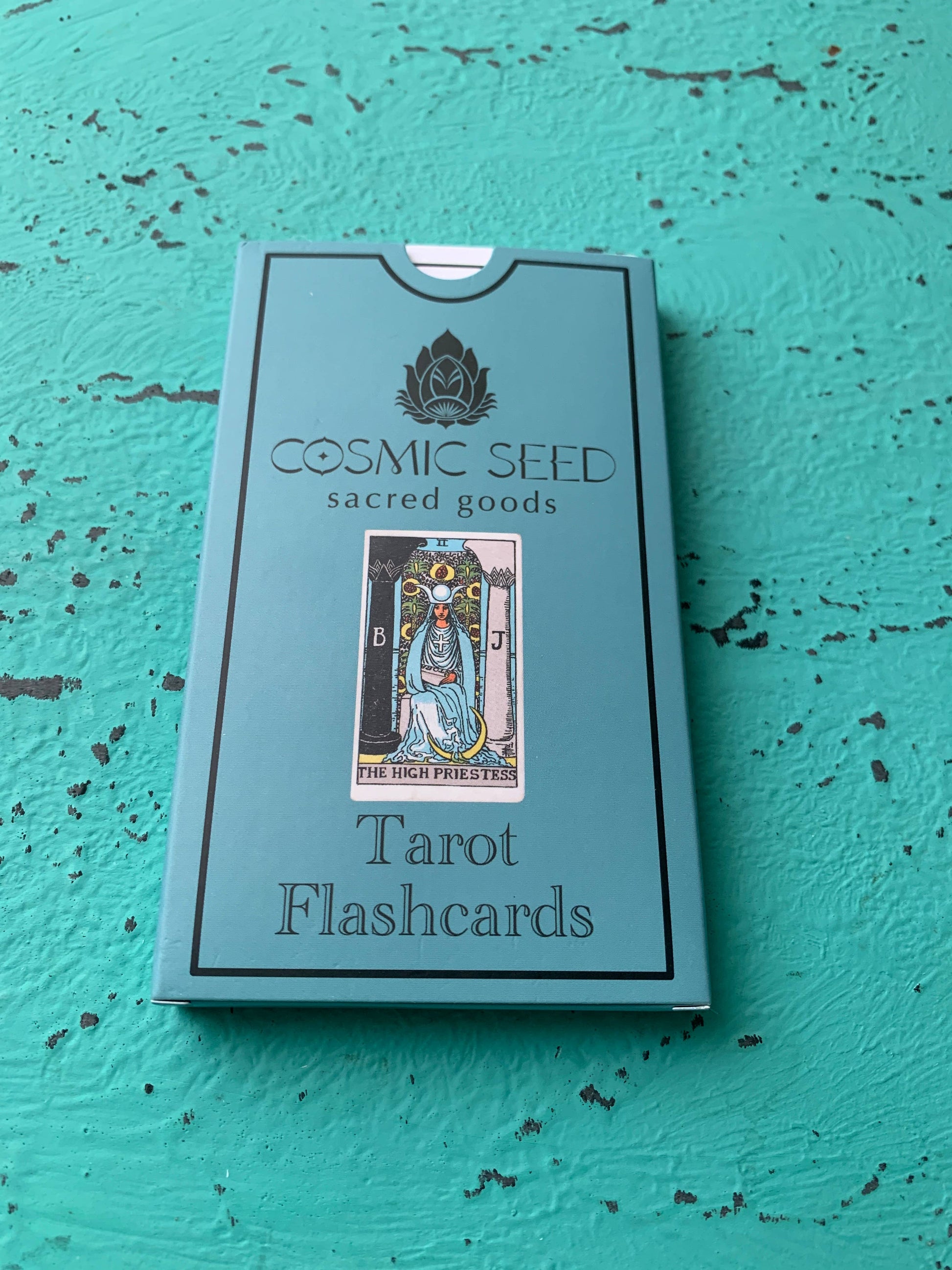 Indie tarot flashcards for learning tarot meanings created by Myth Weaver Tarot artist