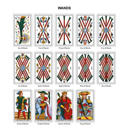 Tarot of Marseilles Historical Tarot Cards Deck Da Brigh - Oneness emporium