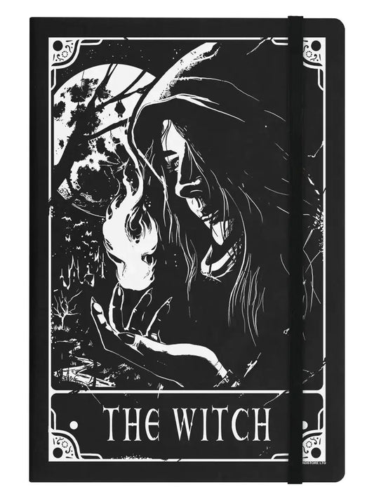 Deadly Tarot – The Witch Black A5 Hard Cover Notebook Oneness Emporium