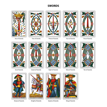 Tarot of Marseilles Historical Tarot Cards Deck Da Brigh - Oneness emporium