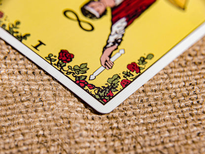 Original Tarot cards deck with simple symbolic design alternative to Rider Waite tarot