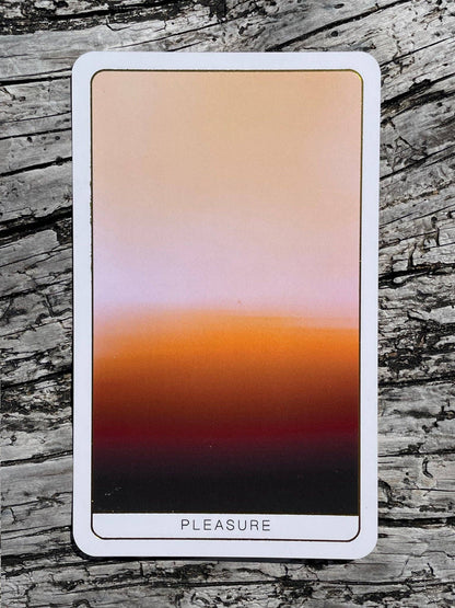 Death Doula Oracle Cards featuring original analogue 35mm photography with double exposure imagery, gold gilded edges and a guidebook for spiritual transformation and healing.