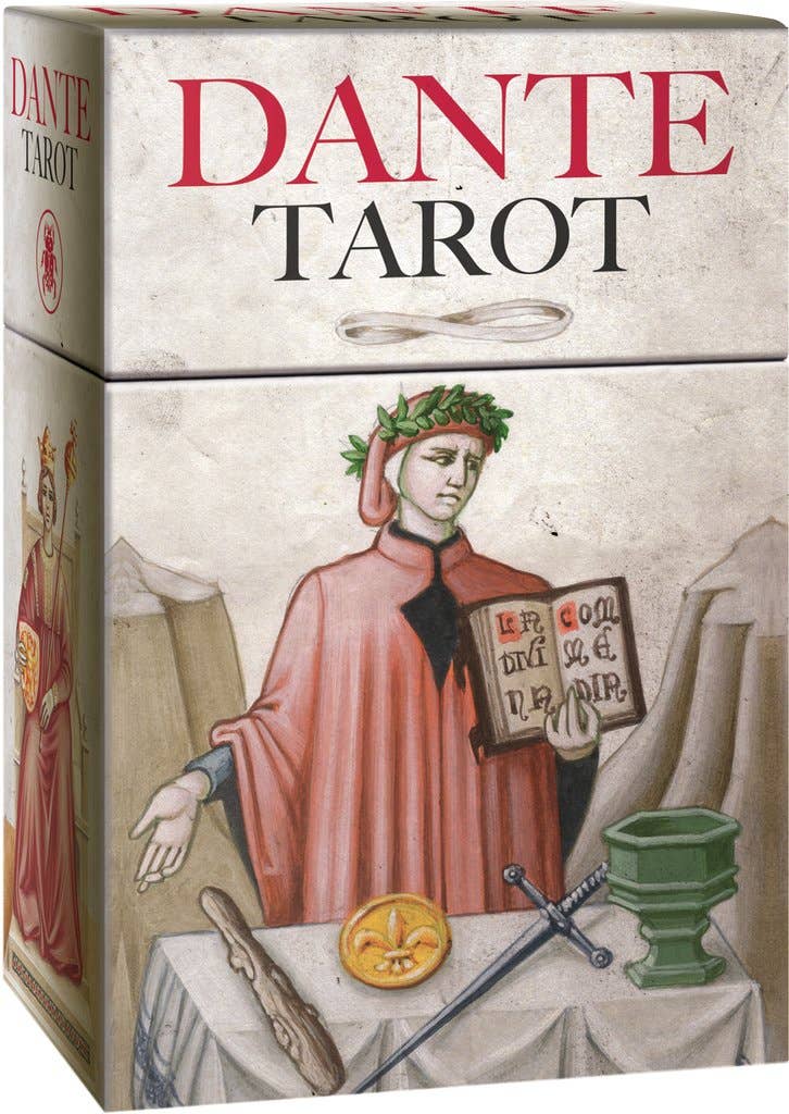 Dante Tarot Out of Print edition by Giordano Berti and Andrea Serio inspired by Dante Alighieri's Divine Comedy and published by Lo Scarabeo.