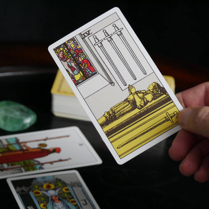 Original Tarot cards deck with simple symbolic design alternative to Rider Waite tarot