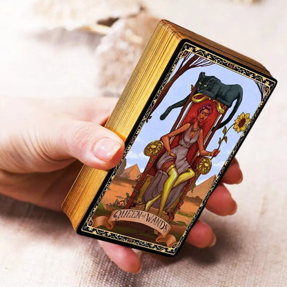 Cosmic Wisdom Tarot limited edition deck with gold edges and magnetic box.