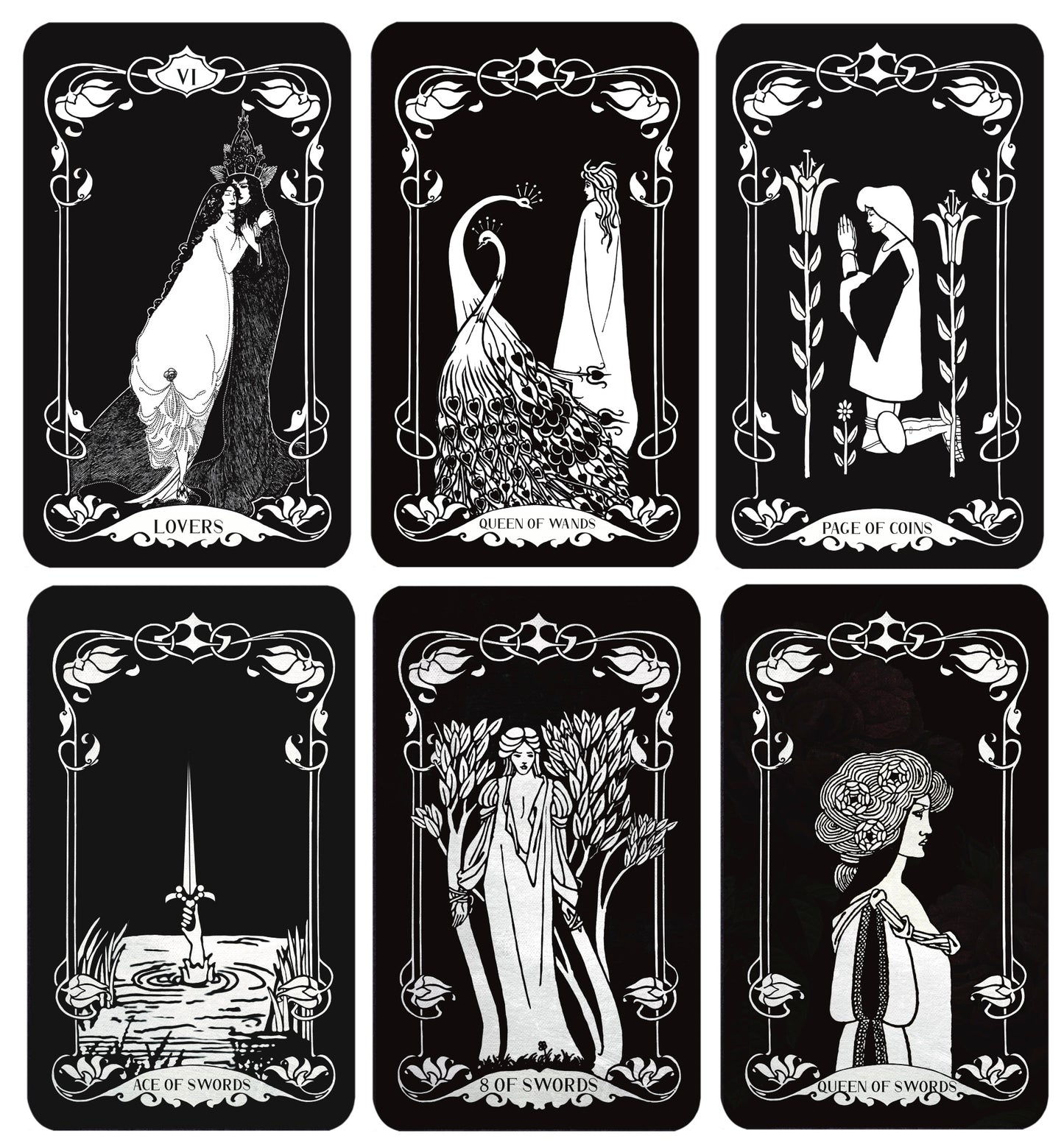 Decadent Tarot Dark Botanical Edition featuring gothic botanical tarot artwork and luxury indie design