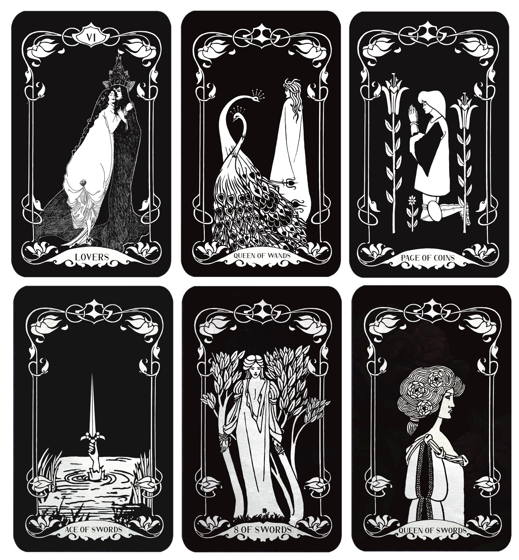 Decadent Tarot Dark Botanical Edition featuring gothic botanical tarot artwork and luxury indie design