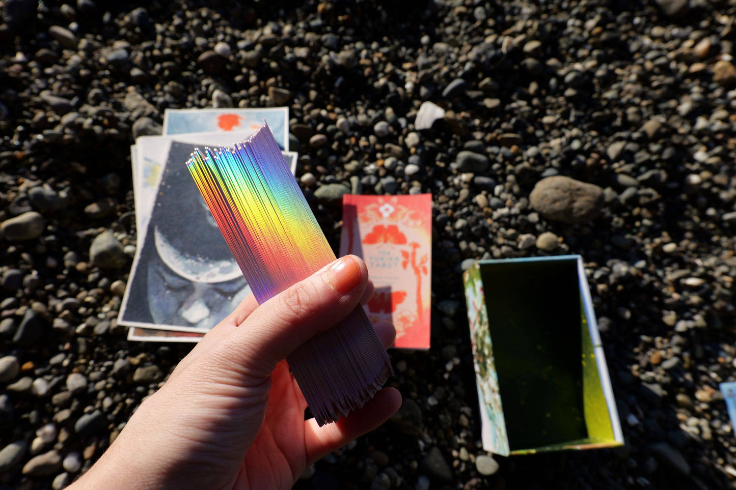 Yukika Tarot deck by Stasia Burrington with soft watercolor artwork and indie tarot aesthetic