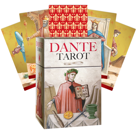 Dante Tarot Out of Print edition by Giordano Berti and Andrea Serio inspired by Dante Alighieri's Divine Comedy and published by Lo Scarabeo.