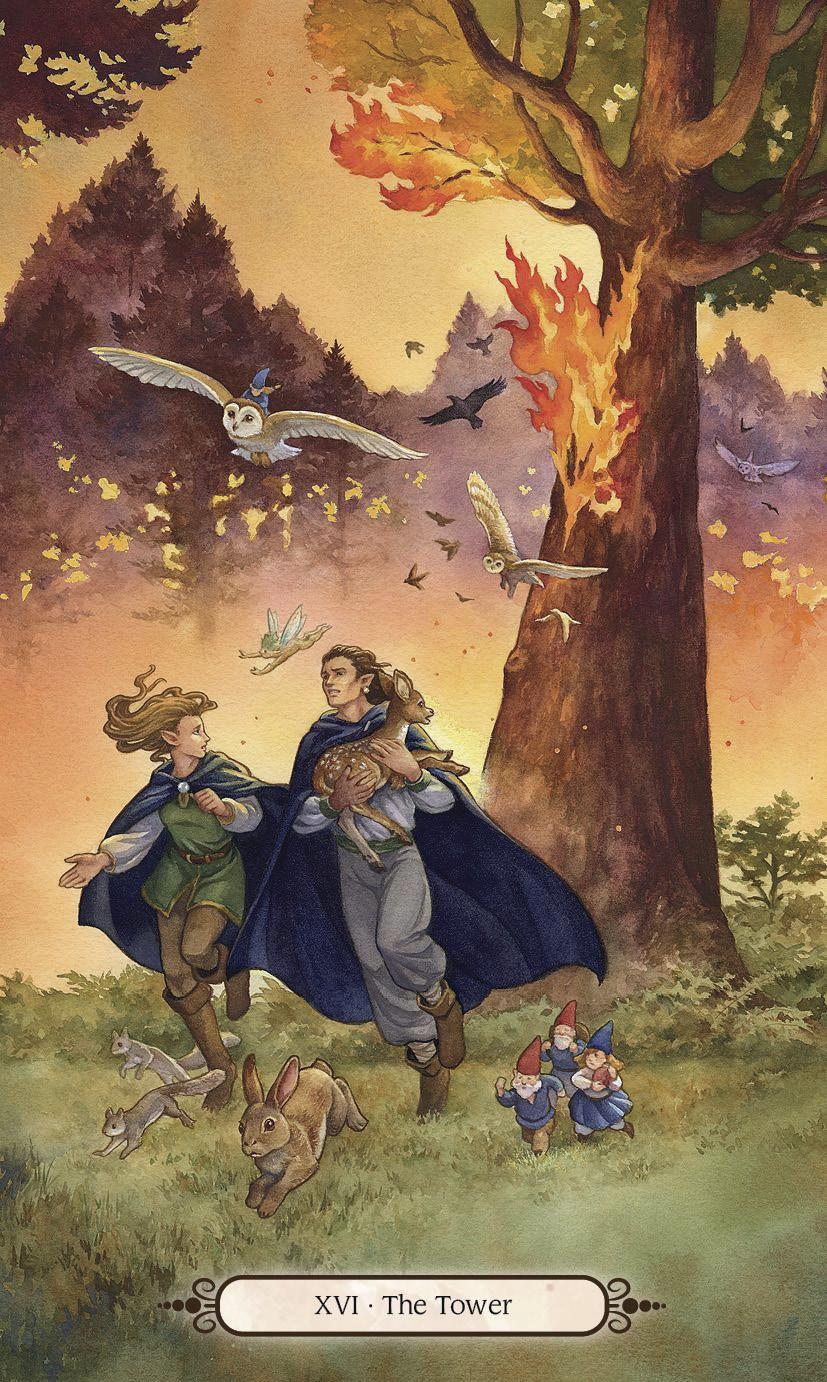 Faery Wheel Tarot deck with seasonal faery artwork and Wheel of the Year symbolism