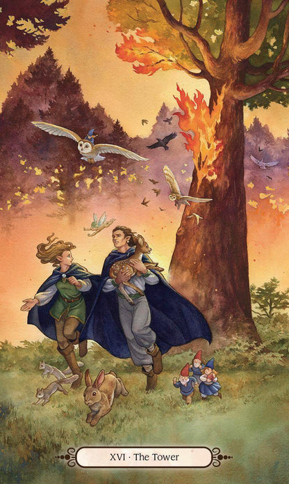 Faery Wheel Tarot deck with seasonal faery artwork and Wheel of the Year symbolism