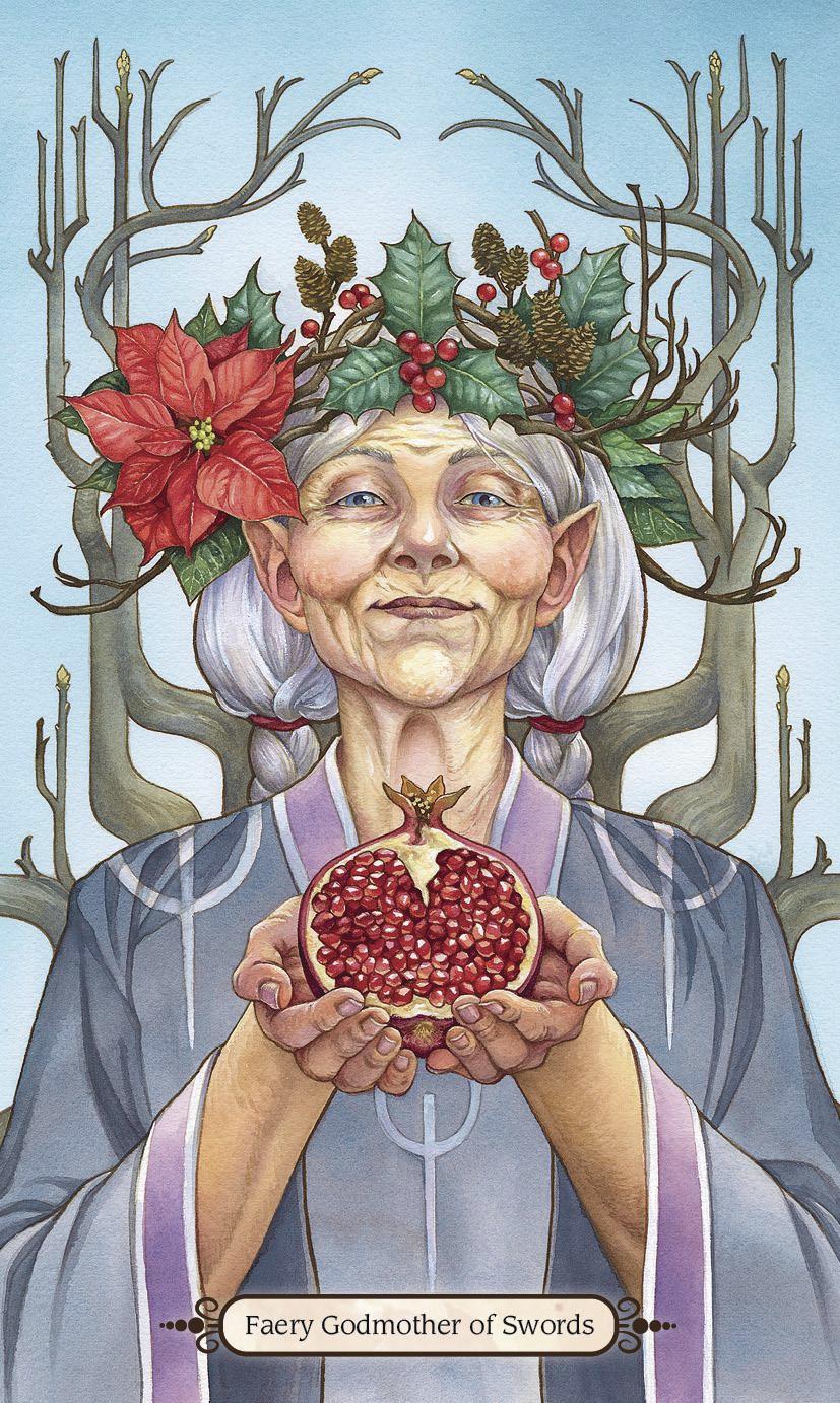 Faery Wheel Tarot deck with seasonal faery artwork and Wheel of the Year symbolism