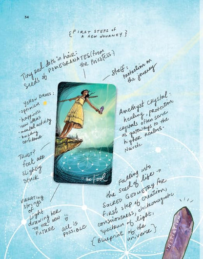 Tarot for Light Seers hardcover book by Chris-Anne featuring expanded tarot symbolism, card meanings and Light Seer's Tarot artwork.