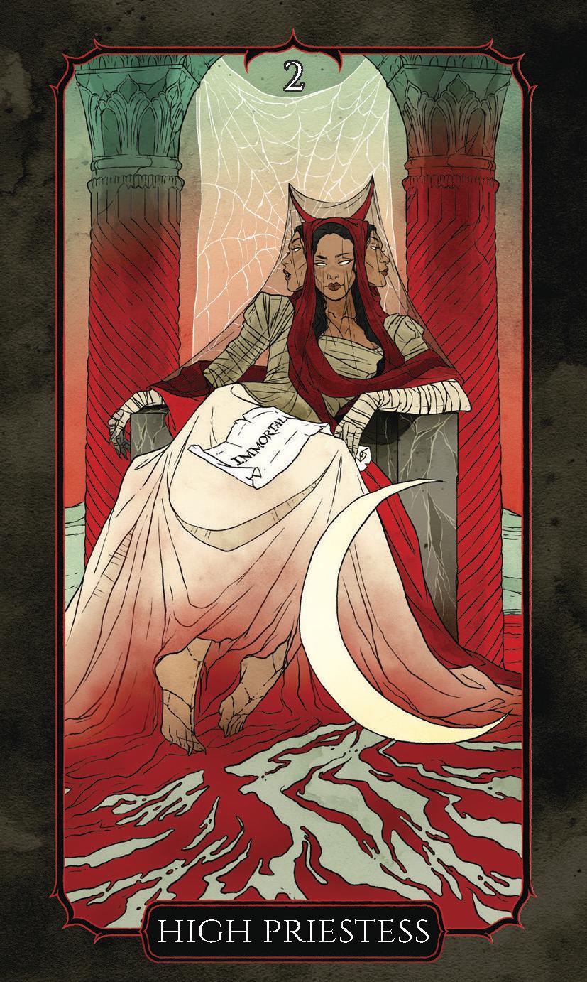 The Vampire’s Tale Tarot deck with gothic artwork and Rider-Waite inspired tarot cards